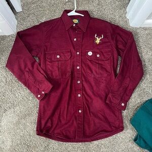 Cabela’s 100% Cotton Burgundy Flannel